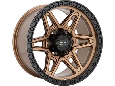 Impact Wheels 881 Bronze with Black Bead 6-Lug Wheel; 17x9; -12mm Offset (03-09 4Runner)