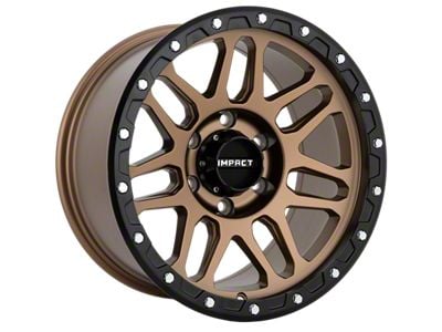 Impact Wheels 883 Bronze with Black Bead 6-Lug Wheel; 17x9; 0mm Offset (03-09 4Runner)