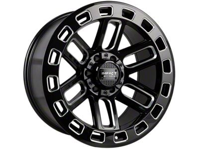 Impact Wheels 906 Gloss Black Milled 6-Lug Wheel; 20x10; -12mm Offset (03-09 4Runner)