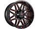 Impact Wheels 806 Gloss Black and Red Milled 6-Lug Wheel; 20x10; -12mm Offset (21-24 Bronco, Excluding Raptor)