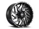 Impact Wheels 809 Gloss Black Milled 6-Lug Wheel; 20x10; -12mm Offset (21-24 Bronco, Excluding Raptor)