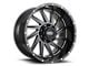 Impact Wheels 811 Gloss Black Milled 6-Lug Wheel; 20x10; -12mm Offset (21-24 Bronco, Excluding Raptor)