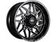 Impact Wheels 829 Gloss Black Milled 6-Lug Wheel; 20x10; -12mm Offset (21-24 Bronco, Excluding Raptor)