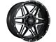 Impact Wheels 831 Gloss Black Milled 6-Lug Wheel; 20x10; -12mm Offset (21-24 Bronco, Excluding Raptor)