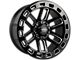 Impact Wheels 906 Gloss Black Milled 6-Lug Wheel; 20x10; -12mm Offset (21-24 Bronco, Excluding Raptor)