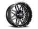 Impact Wheels 806 Gloss Black Milled 6-Lug Wheel; 22x12; -44mm Offset (22-24 Bronco Raptor)