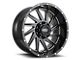 Impact Wheels 811 Gloss Black Milled 6-Lug Wheel; 20x10; -12mm Offset (22-24 Bronco Raptor)