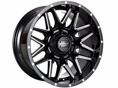 Impact Wheels 819 Gloss Black Milled Wheel; 17x9; 0mm Offset (76-86 Jeep CJ7)