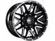 Impact Wheels 819 Gloss Black Milled Wheel; 17x9; 0mm Offset (76-86 Jeep CJ7)