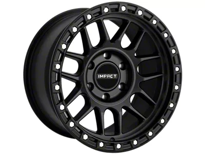 Impact Wheels 8808 Satin Black Wheel; 17x9; -12mm Offset (18-25 Jeep Wrangler JL)