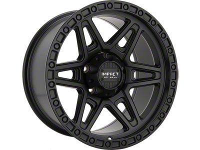 Impact Wheels 881 Satin Black Wheel; 17x9; -12mm Offset (18-24 Jeep Wrangler JL)