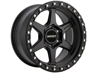 Impact Wheels 8813 Satin Black Wheel; 17x9; -12mm Offset (18-25 Jeep Wrangler JL)