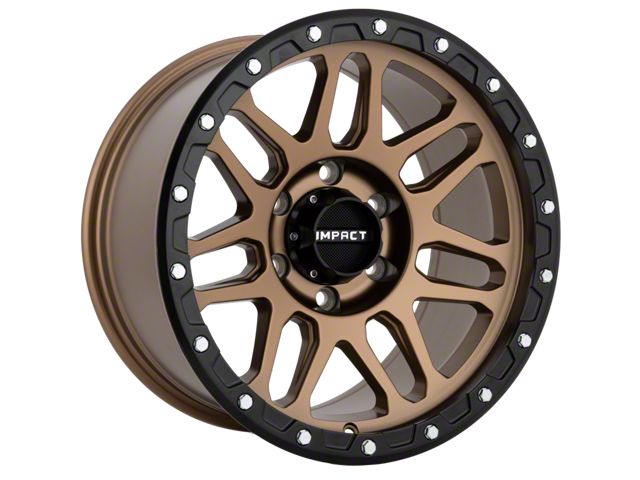 Impact Wheels 883 Bronze with Black Bead Wheel; 17x9 (18-24 Jeep Wrangler JL)