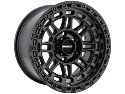 Impact Wheels 8806 Satin Black Wheel; 17x9; -12mm Offset (07-18 Jeep Wrangler JK)