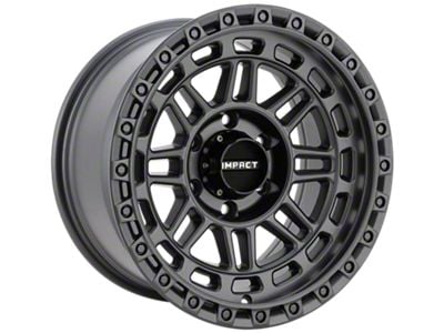 Impact Wheels 8806 Satin Gunmetal Wheel; 17x9; -12mm Offset (07-18 Jeep Wrangler JK)