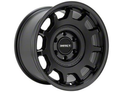 Impact Wheels 8807 Satin Black Wheel; 17x9; -12mm Offset (07-18 Jeep Wrangler JK)