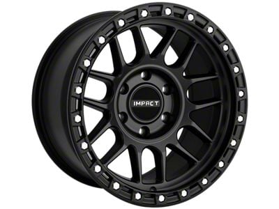 Impact Wheels 8808 Satin Black Wheel; 17x9; -12mm Offset (07-18 Jeep Wrangler JK)