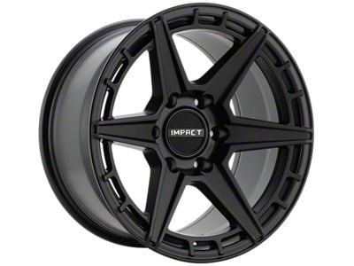 Impact Wheels 8809 Satin Black Wheel; 17x9; -12mm Offset (07-18 Jeep Wrangler JK)