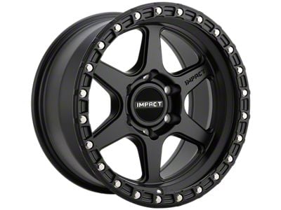 Impact Wheels 8813 Satin Black Wheel; 17x9; -12mm Offset (07-18 Jeep Wrangler JK)