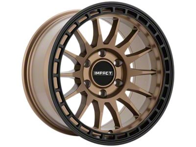 Impact Wheels 8815 Bronze with Black Ring Wheel; 17x9; -12mm Offset (07-18 Jeep Wrangler JK)