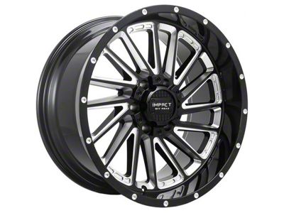 Impact Wheels 903 Gloss Black Milled 6-Lug Wheel; 20x10; -12mm Offset (16-23 Tacoma)