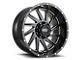 Impact Wheels 811 Gloss Black Milled 6-Lug Wheel; 20x10; -12mm Offset (16-24 Titan XD)