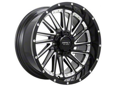 Impact Wheels 903 Gloss Black Milled 6-Lug Wheel; 20x10; -12mm Offset (16-24 Titan XD)