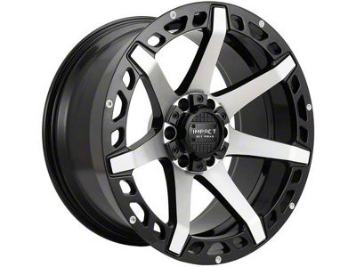 Impact Wheels 904 Gloss Black Machined 6-Lug Wheel; 20x10; -12mm Offset (16-24 Titan XD)