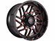 Impact Wheels 808 Gloss Black and Red Milled 6-Lug Wheel; 20x10; -12mm Offset (22-24 Tundra)