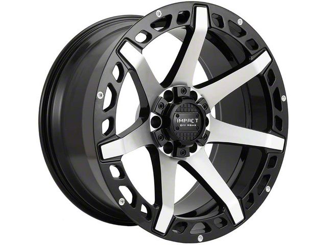 Impact Wheels 904 Gloss Black Machined 6-Lug Wheel; 20x10; -12mm Offset (22-24 Tundra)
