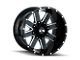 ION Wheels 141 Gloss Black Milled 6-Lug Wheel; 18x9; 0mm Offset (04-15 Titan)