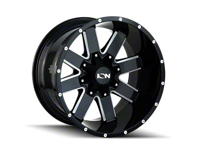 ION Wheels 141 Gloss Black Milled 6-Lug Wheel; 20x9; -12mm Offset (04-15 Titan)