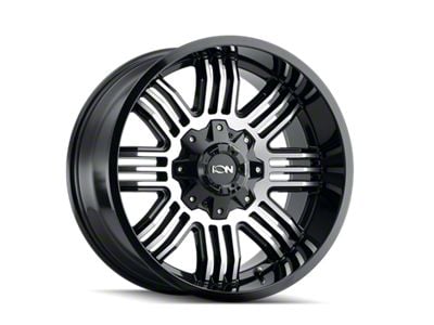 ION Wheels 144 Satin Black Machined 6-Lug Wheel; 20x10; -19mm Offset (04-15 Titan)