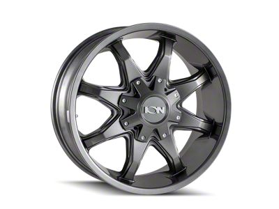 ION Wheels 181 Gloss Graphite 6-Lug Wheel; 20x9; 18mm Offset (04-15 Titan)