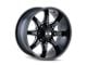 ION Wheels 181 Satin Black Milled 6-Lug Wheel; 18x9; 18mm Offset (04-15 Titan)