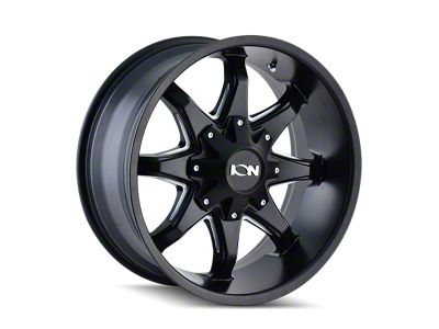 ION Wheels 181 Satin Black Milled 6-Lug Wheel; 20x12; -44mm Offset (04-15 Titan)