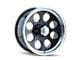 ION Wheels 171 Gloss Black Machined 5-Lug Wheel; 15x10; -38mm Offset (05-15 Tacoma)