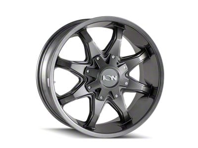 ION Wheels 181 Gloss Graphite 6-Lug Wheel; 20x9; 18mm Offset (17-24 Titan)