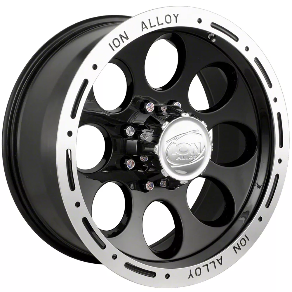 ION Wheels Toyota 4-Runner TYPE 174 Black Machined 6-Lug Wheel; 17x9 ...