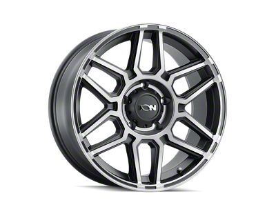 ION Wheels 146 Matte Black Machined with Dark 6-Lug Wheel; 20x10; -19mm Offset (04-15 Titan)