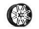 ION Wheels 142 Satin Black Machined 6-Lug Wheel; 17x9; -12mm Offset (05-15 Tacoma)