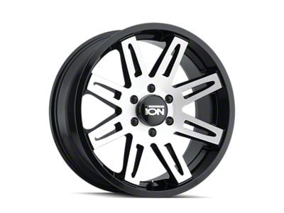 ION Wheels 142 Satin Black Machined 6-Lug Wheel; 17x9; -12mm Offset (10-24 4Runner)