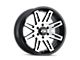 ION Wheels 142 Satin Black Machined 6-Lug Wheel; 17x9; -12mm Offset (10-24 4Runner)