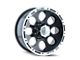 ION Wheels 174 Gloss Black Machined 6-Lug Wheel; 16x8; -5mm Offset (10-24 4Runner)