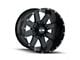 ION Wheels TYPE 141 Gloss Black Milled 6-Lug Wheel; 17x9; 18mm Offset (2024 Tacoma)