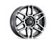 ION Wheels 146 Matte Black Machined with Dark 6-Lug Wheel; 17x9; 0mm Offset (21-24 Bronco, Excluding Raptor)