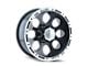 ION Wheels 174 Gloss Black Machined 6-Lug Wheel; 16x8; -5mm Offset (21-24 Bronco, Excluding Raptor)