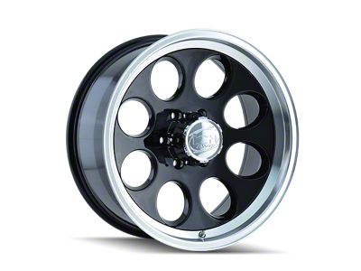 ION Wheels 171 Gloss Black Machined Wheel; 16x8; -5mm Offset (84-01 Jeep Cherokee XJ)