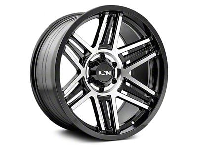 ION Wheels TYPE 147 Black Machined Wheel; 17x9; 0mm Offset (05-10 Jeep Grand Cherokee WK, Excluding SRT8)