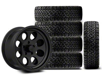 17x9 ION Wheels TYPE 171 & 33in BF Goodrich All-Terrain T/A KO Tire Package; Set of 5 (07-18 Jeep Wrangler JK)